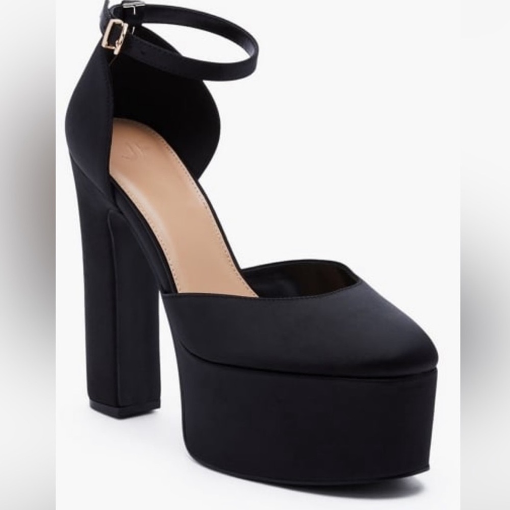 Black platform heels